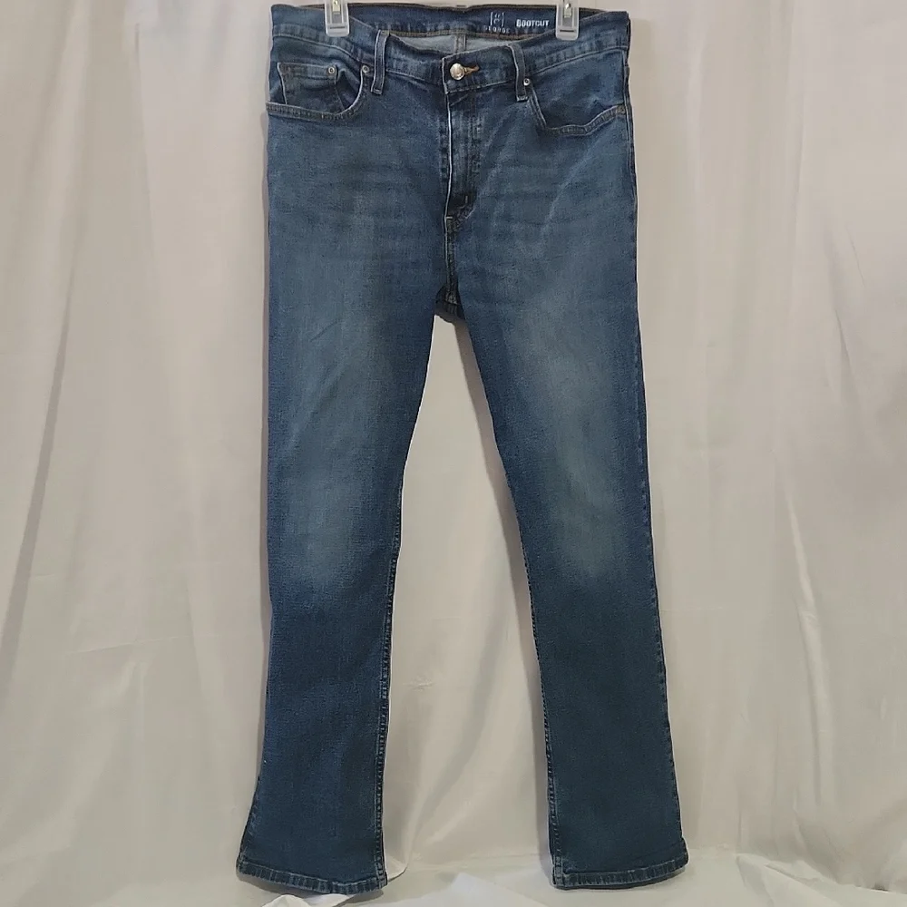 George Men's Medium Blue Bootcut Jeans